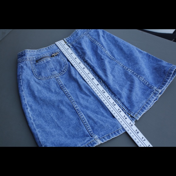 Vintage Paris Blues Demin Zip Up Mini 🌵7 - Picture 7 of 8